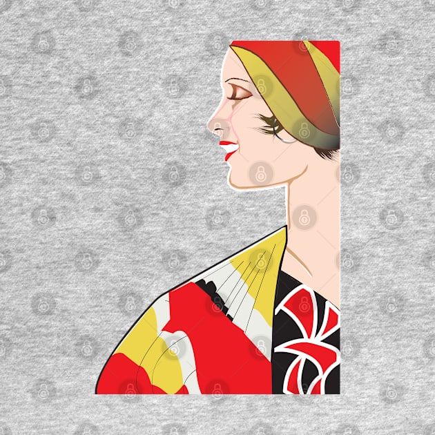 Art Deco Lady by toz-art